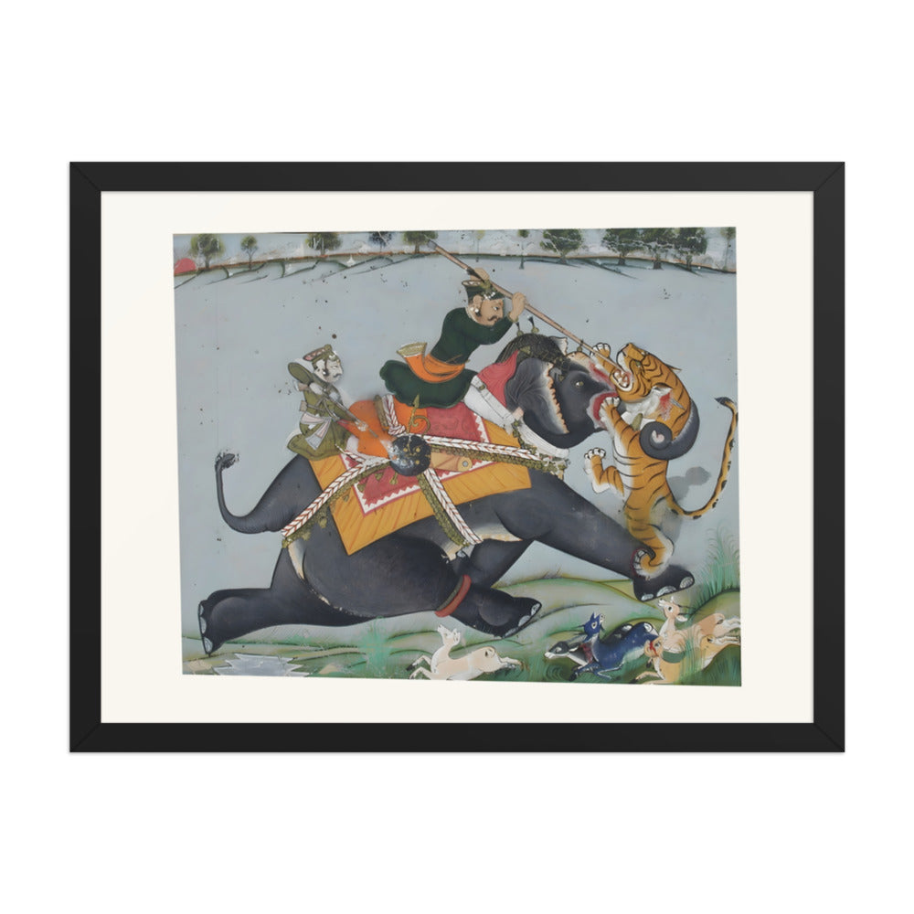 Maharao Ram Singh I of Kotah Spearing a Tiger — view 4