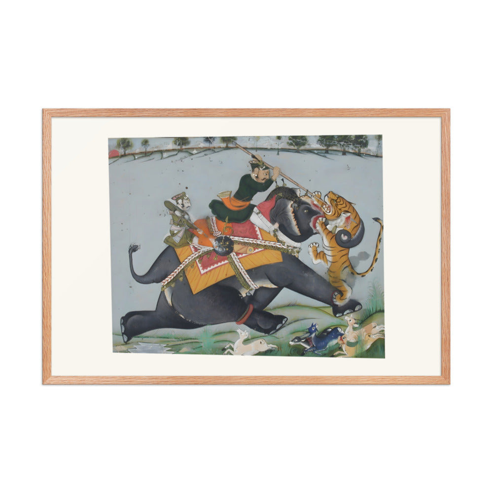 Maharao Ram Singh I of Kotah Spearing a Tiger — view 8