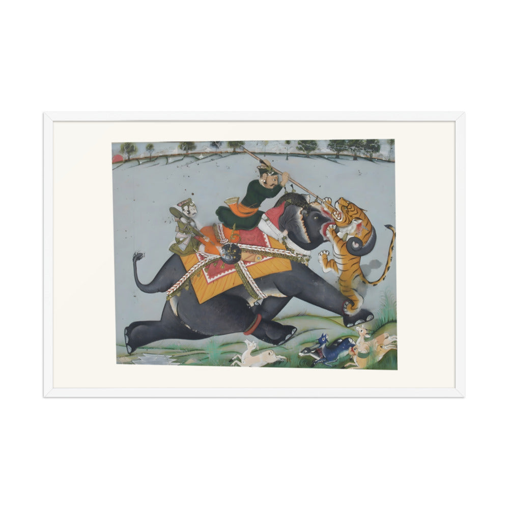 Maharao Ram Singh I of Kotah Spearing a Tiger — view 9