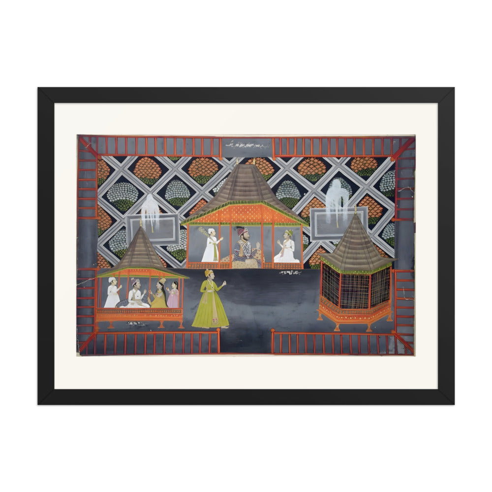 A Nawab and His Sons in a Garden Pavilion — view 9