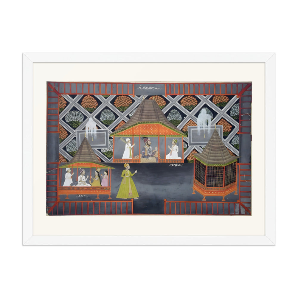A Nawab and His Sons in a Garden Pavilion — view 7