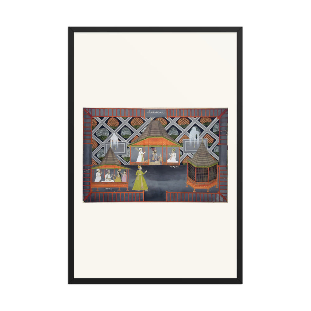 A Nawab and His Sons in a Garden Pavilion — view 7