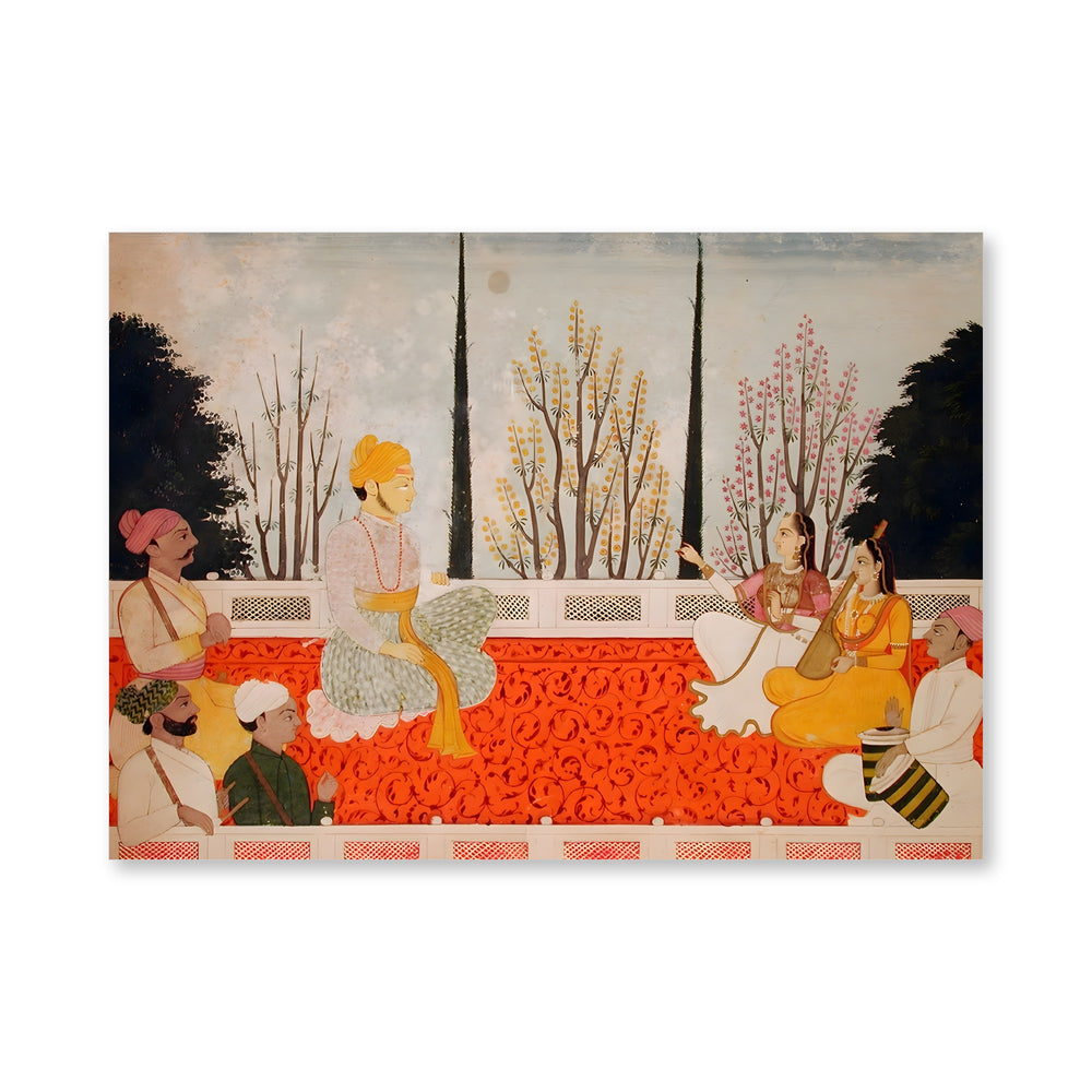A Raja with Musicians on a Terrace — view 4