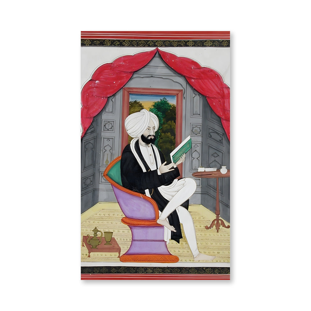 A Sikh Sardar Reading by a Window — view 4