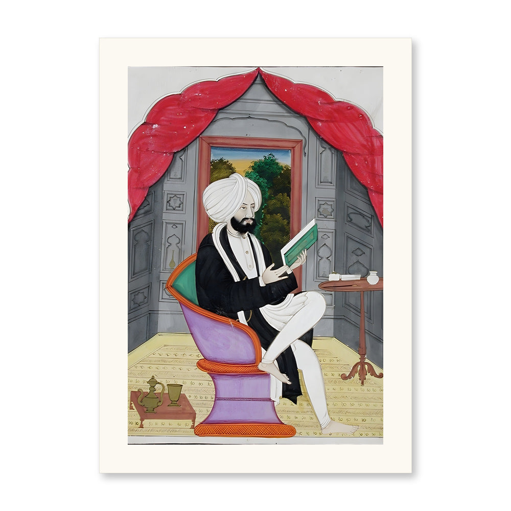 A Sikh Sardar Reading by a Window — view 10