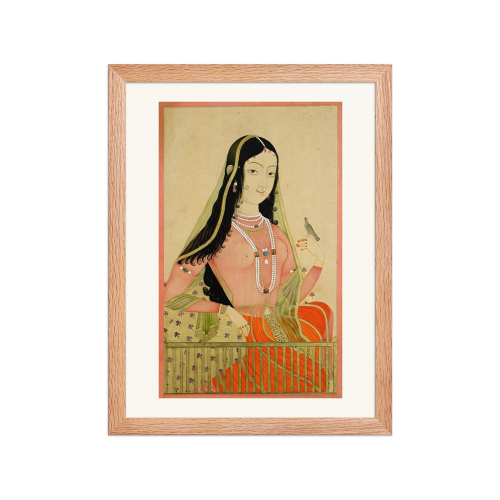 A Beauty at a Window with a Bird — view 2
