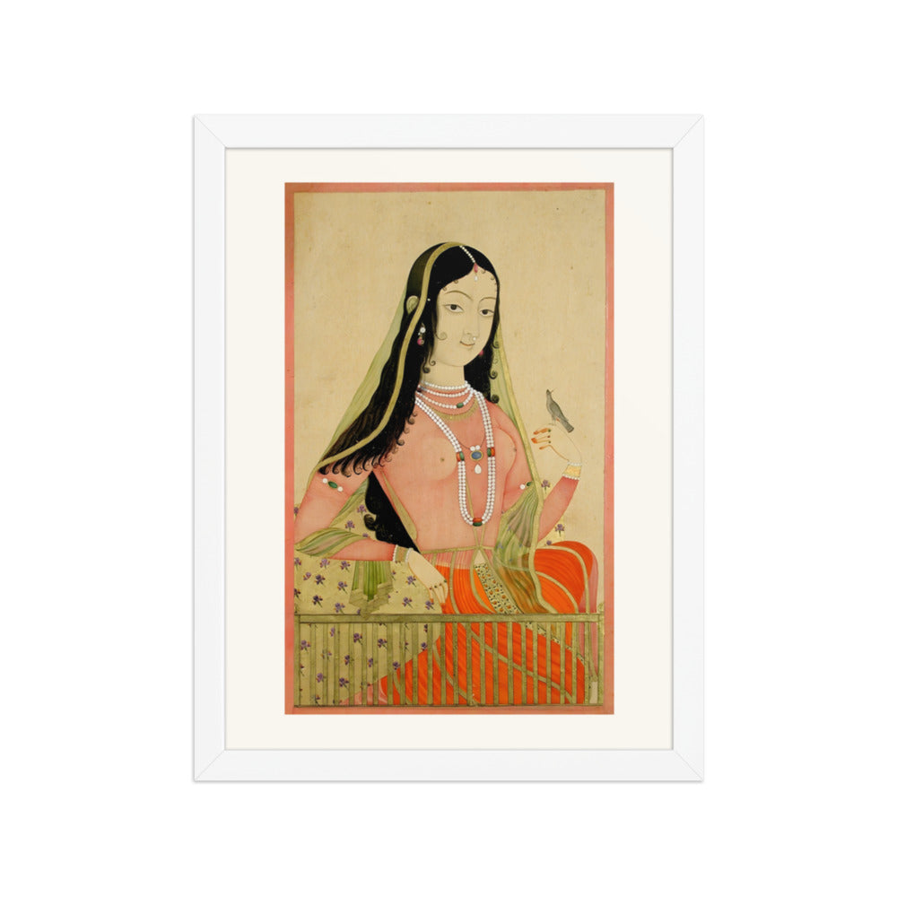 A Beauty at a Window with a Bird — view 3
