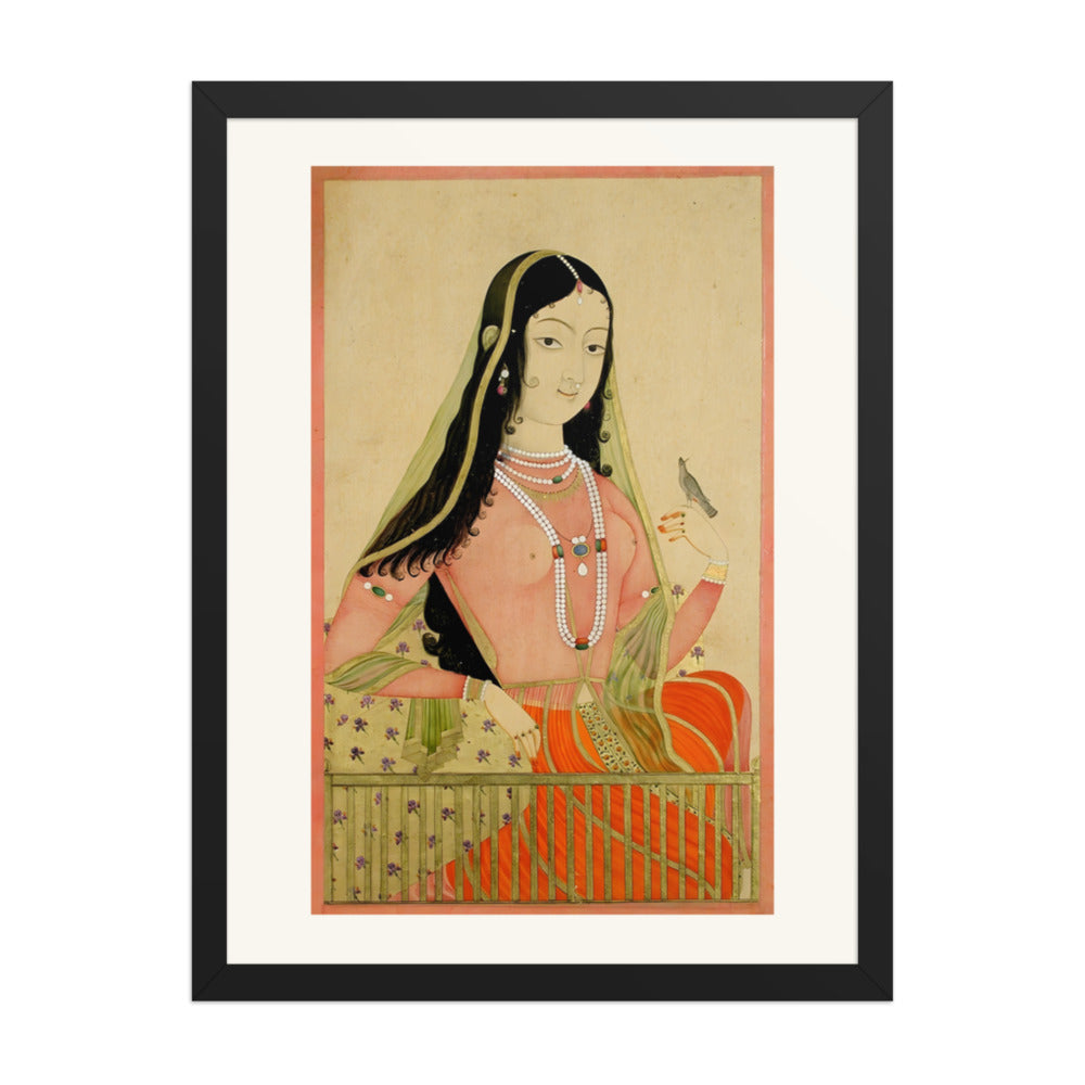 A Beauty at a Window with a Bird — view 4