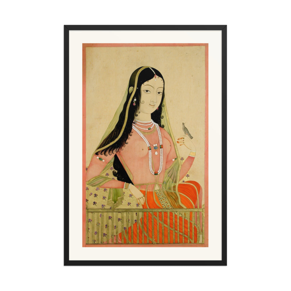 A Beauty at a Window with a Bird — view 7
