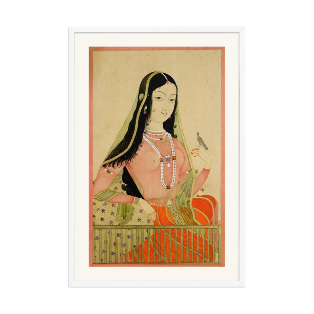A Beauty at a Window with a Bird — view 9