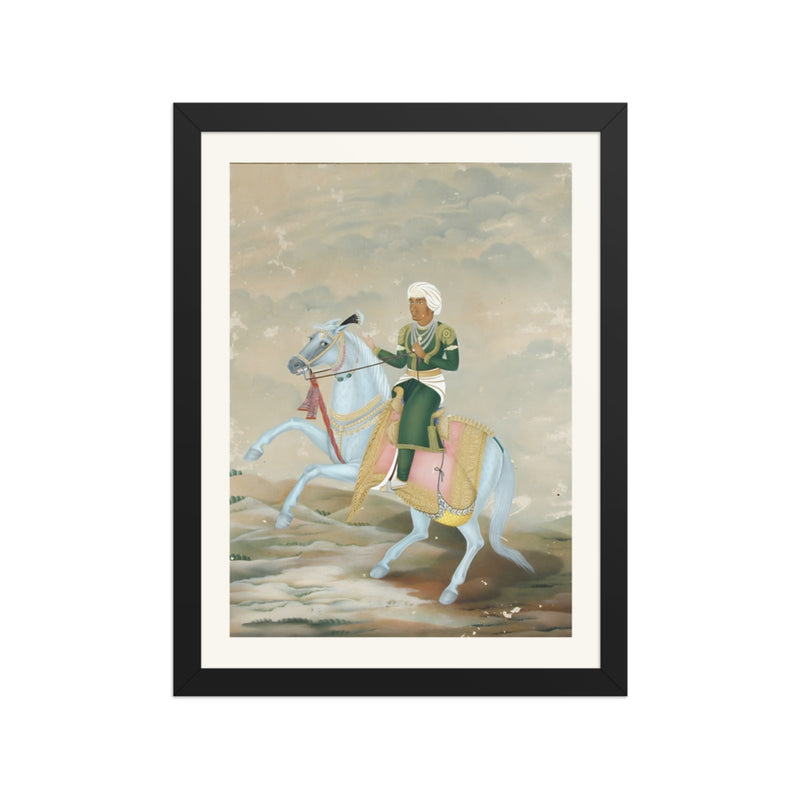 A Horseman on a Dappled Blue Horse