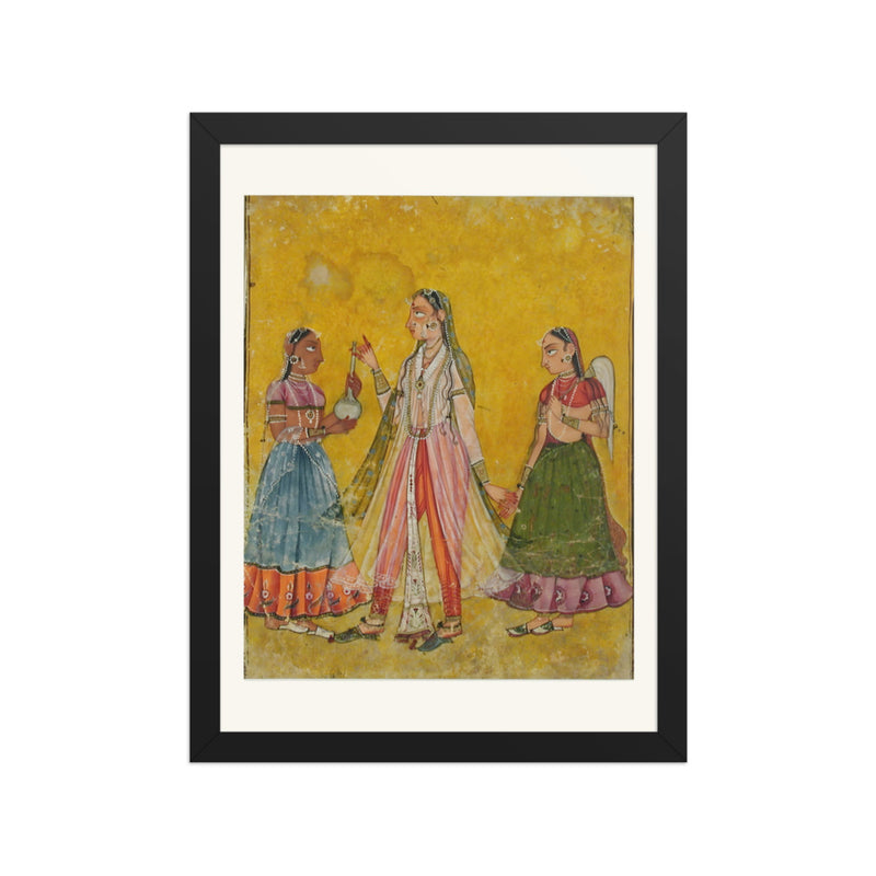 A Lady Between Two Maids