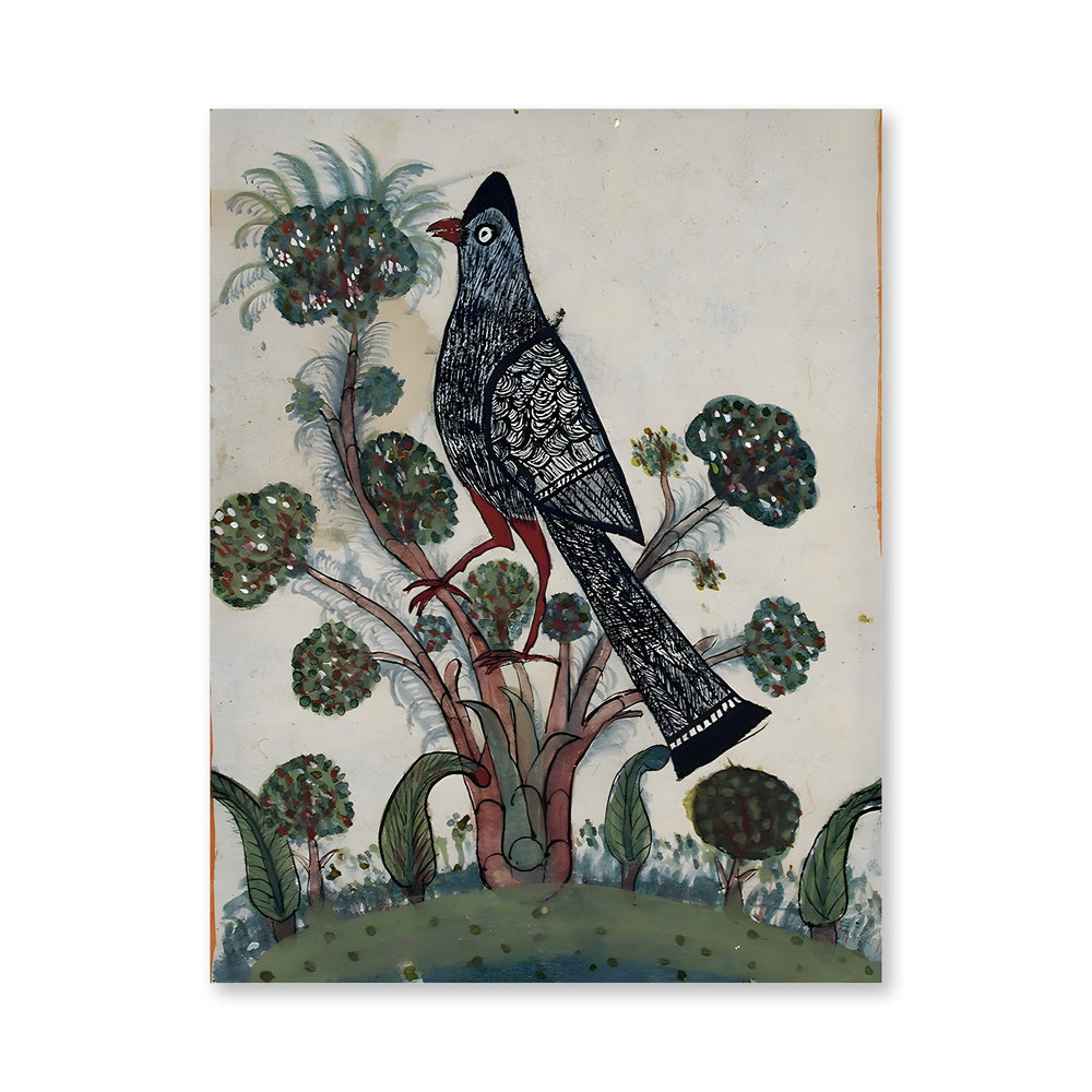 A Bird in a Flowering Tree — Painted by the Young Prince of Ghanerao — view 4