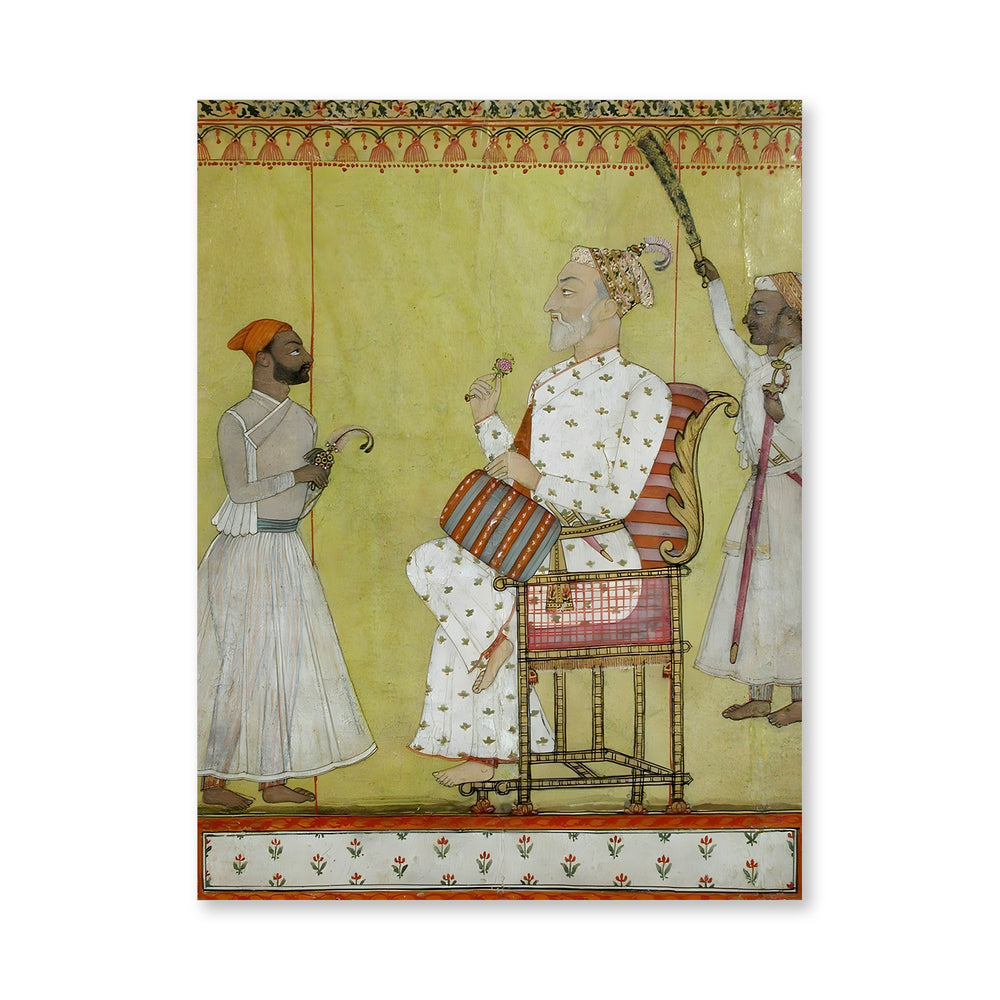 A Ruler on His Throne, Holding a Rose — view 4