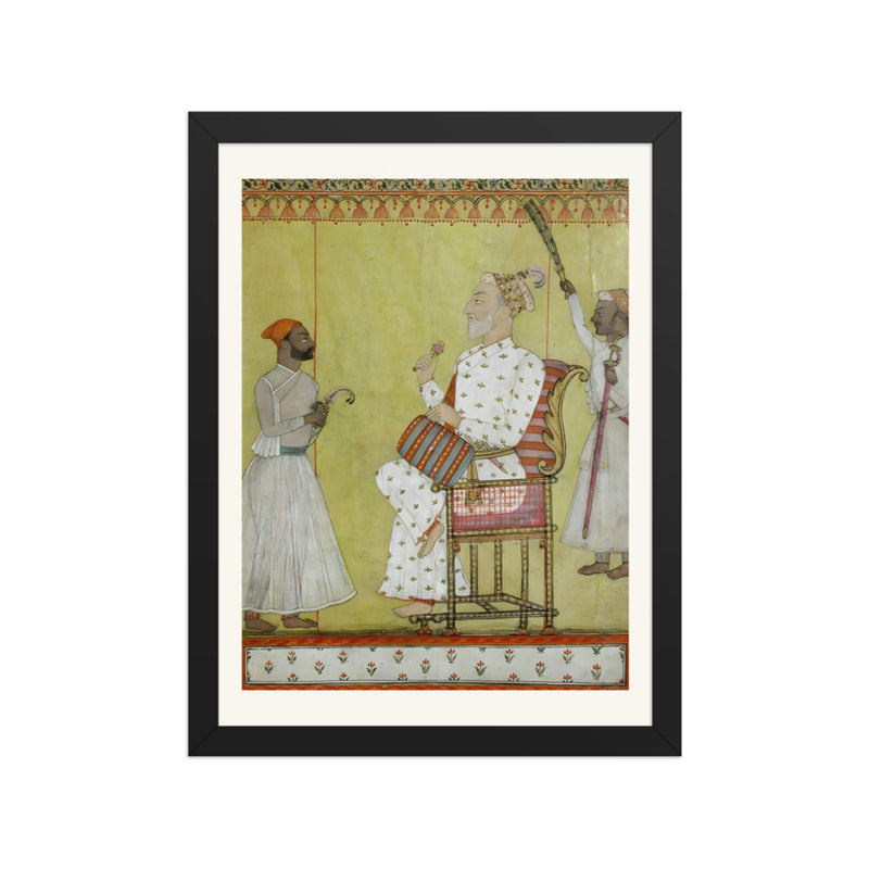A Ruler on His Throne, Holding a Rose