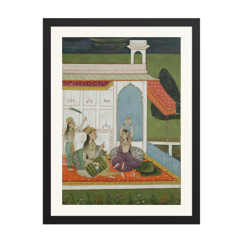 A Lady Watching a Dancer — a Ragamala Folio
