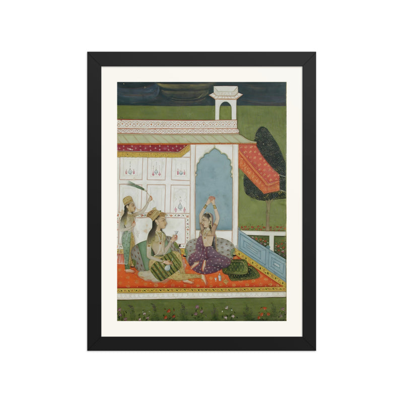 A Lady Watching a Dancer — a Ragamala Folio