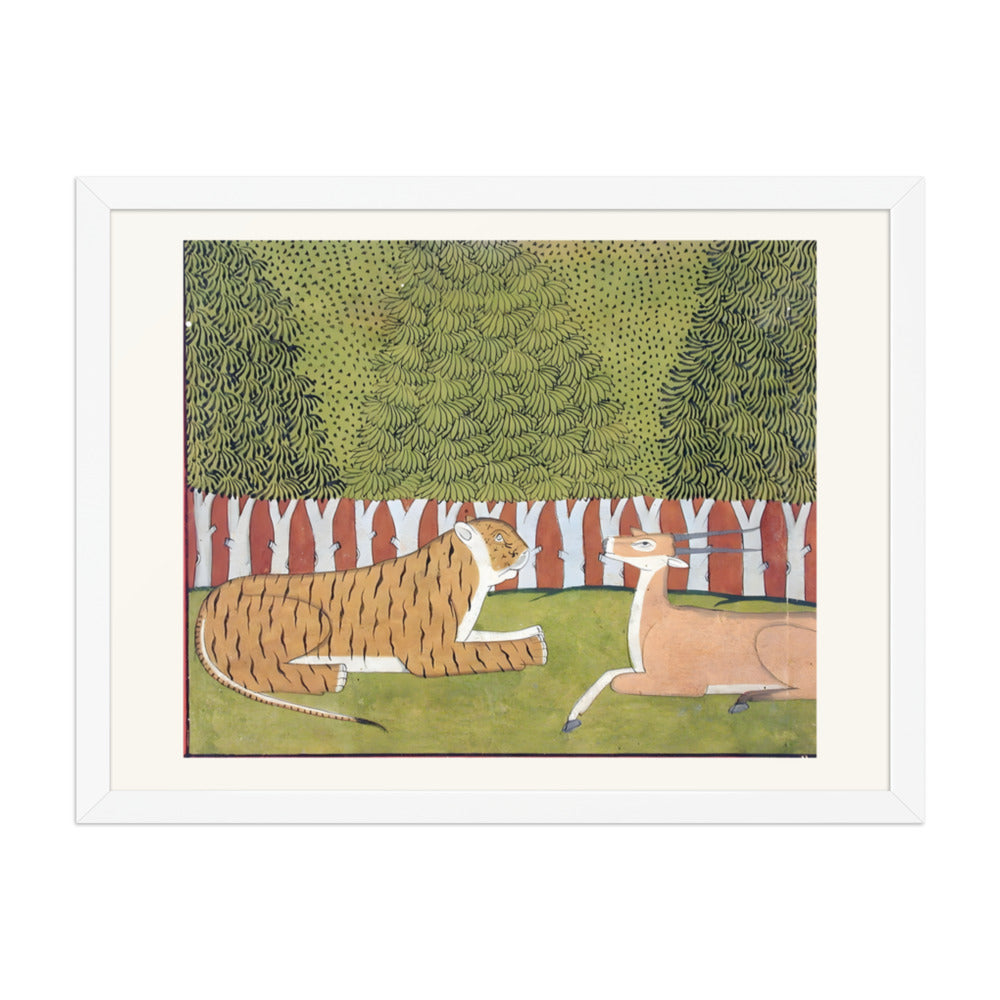 Tiger and Blackbuck — a Madhu-Malati Folio — view 3