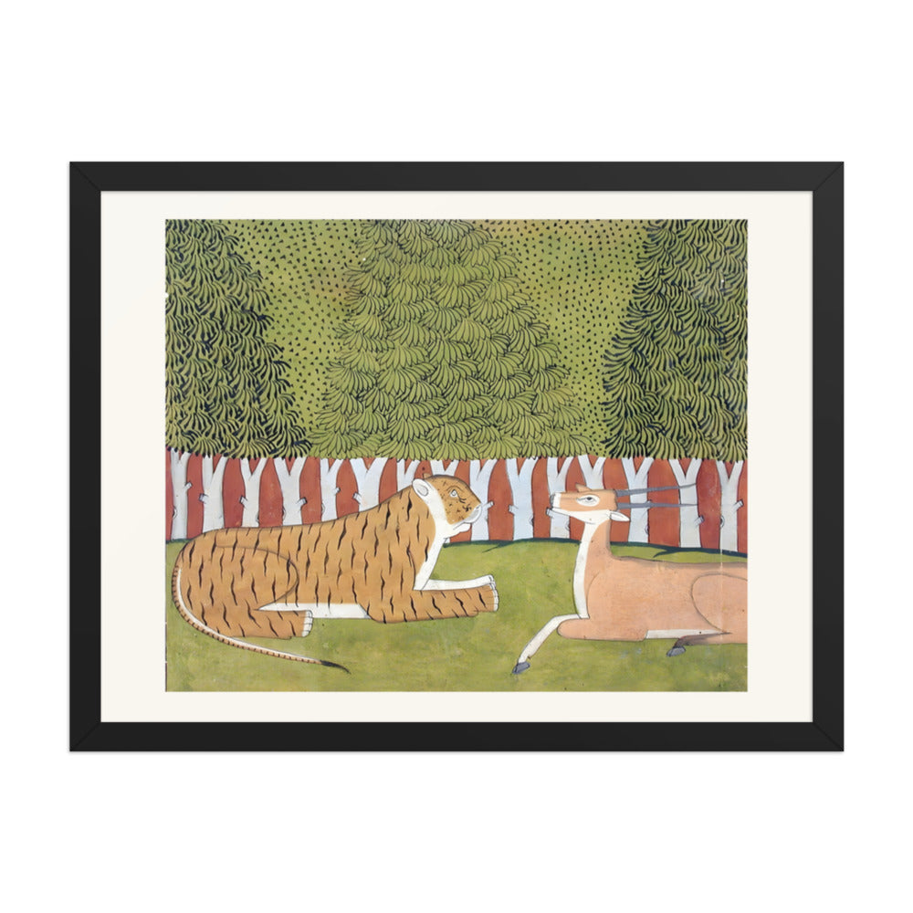 Tiger and Blackbuck — a Madhu-Malati Folio — view 4