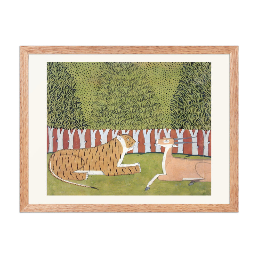 Tiger and Blackbuck — a Madhu-Malati Folio — view 5