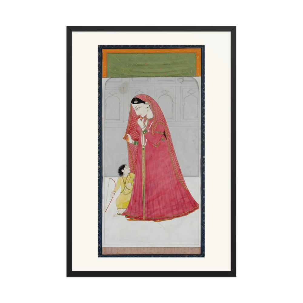 A Woman in Red with a Child — view 7