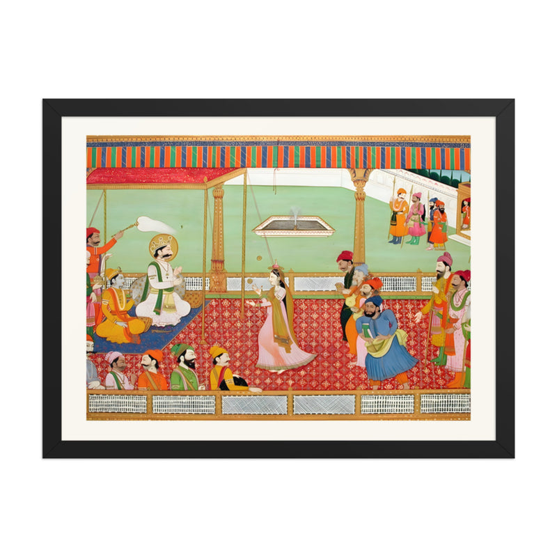 A Woman Juggles for the King and His Court