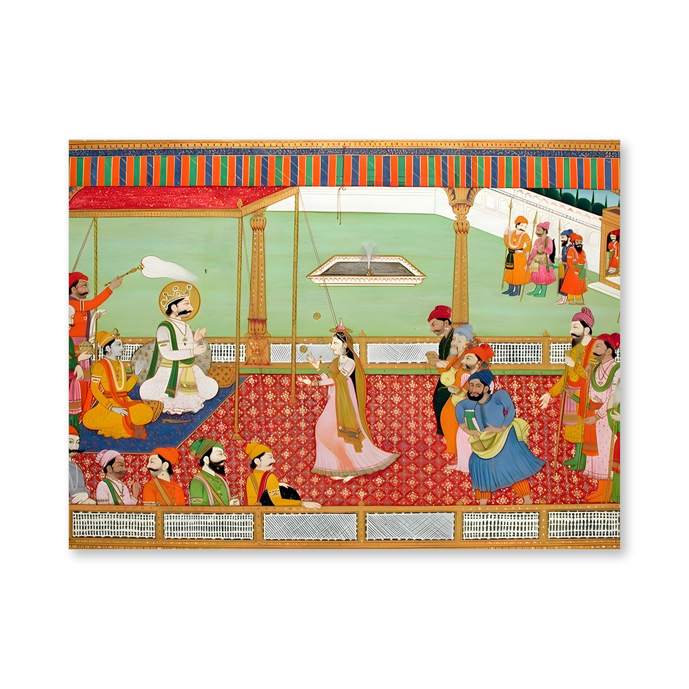 A Woman Juggles for the King and His Court — view 4