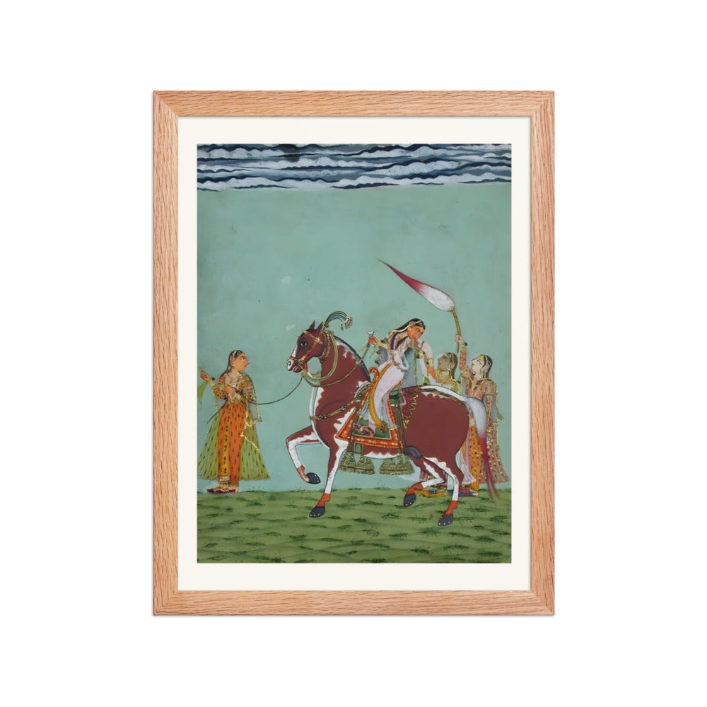 A Woman on Horseback with Attendants — view 2