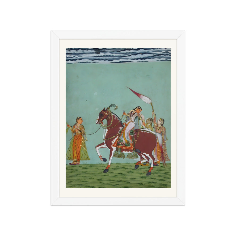 A Woman on Horseback with Attendants — view 3