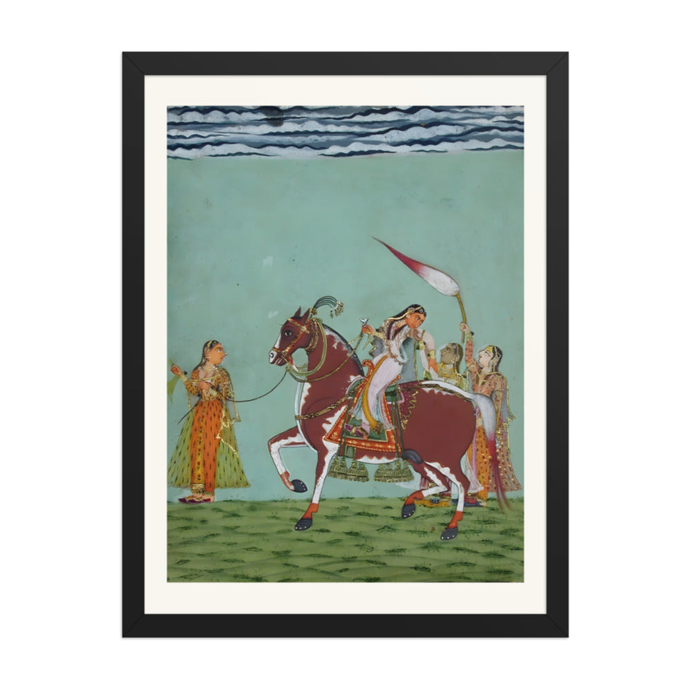 A Woman on Horseback with Attendants — view 4