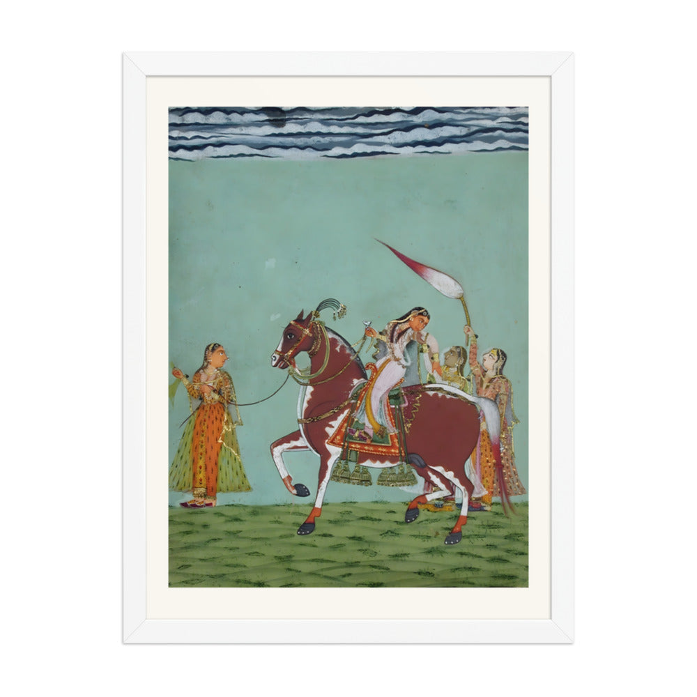 A Woman on Horseback with Attendants — view 6