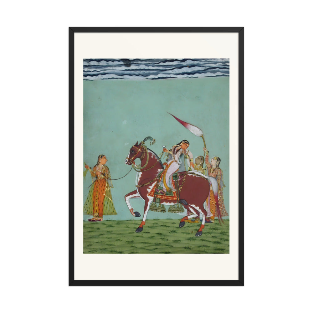 A Woman on Horseback with Attendants — view 7