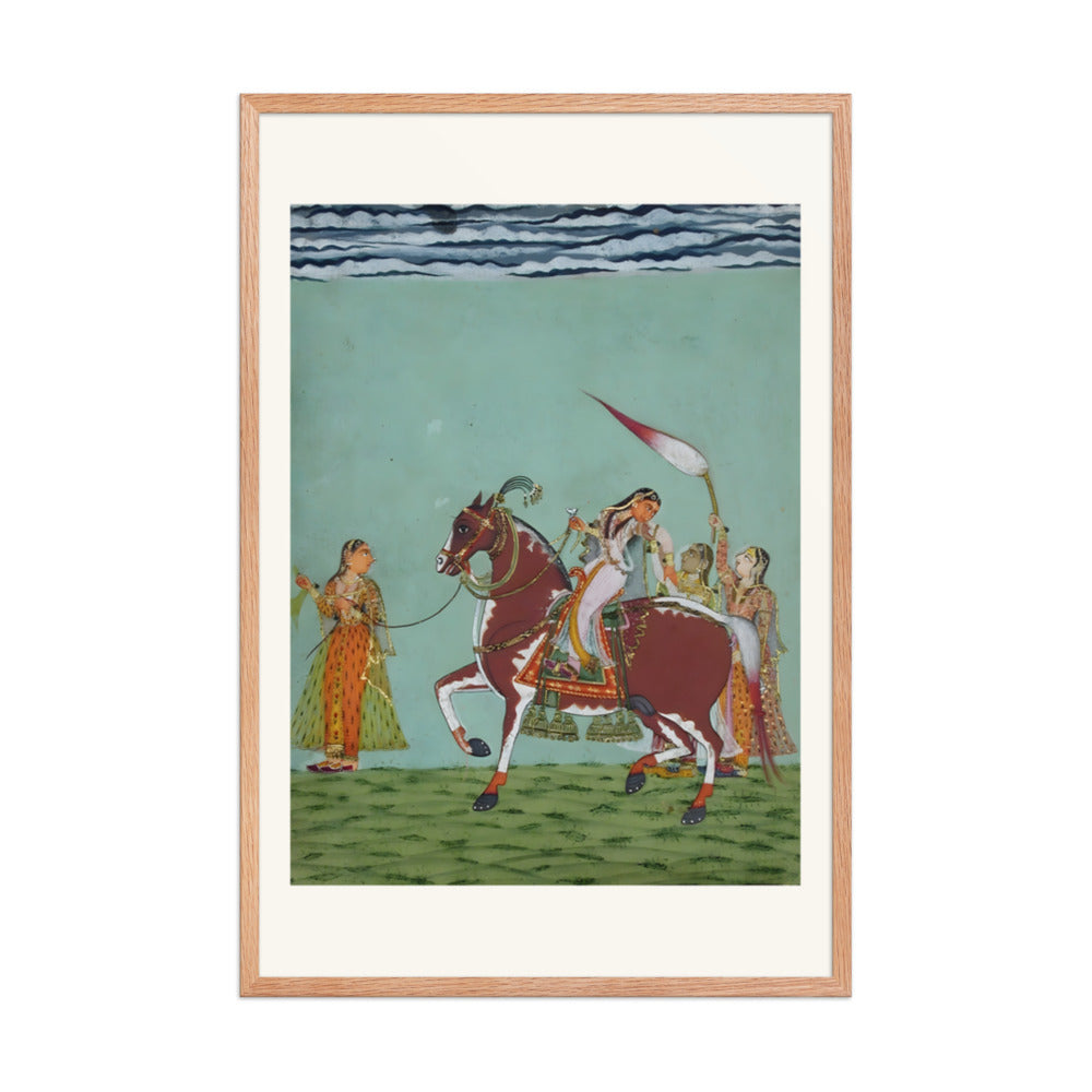 A Woman on Horseback with Attendants — view 8