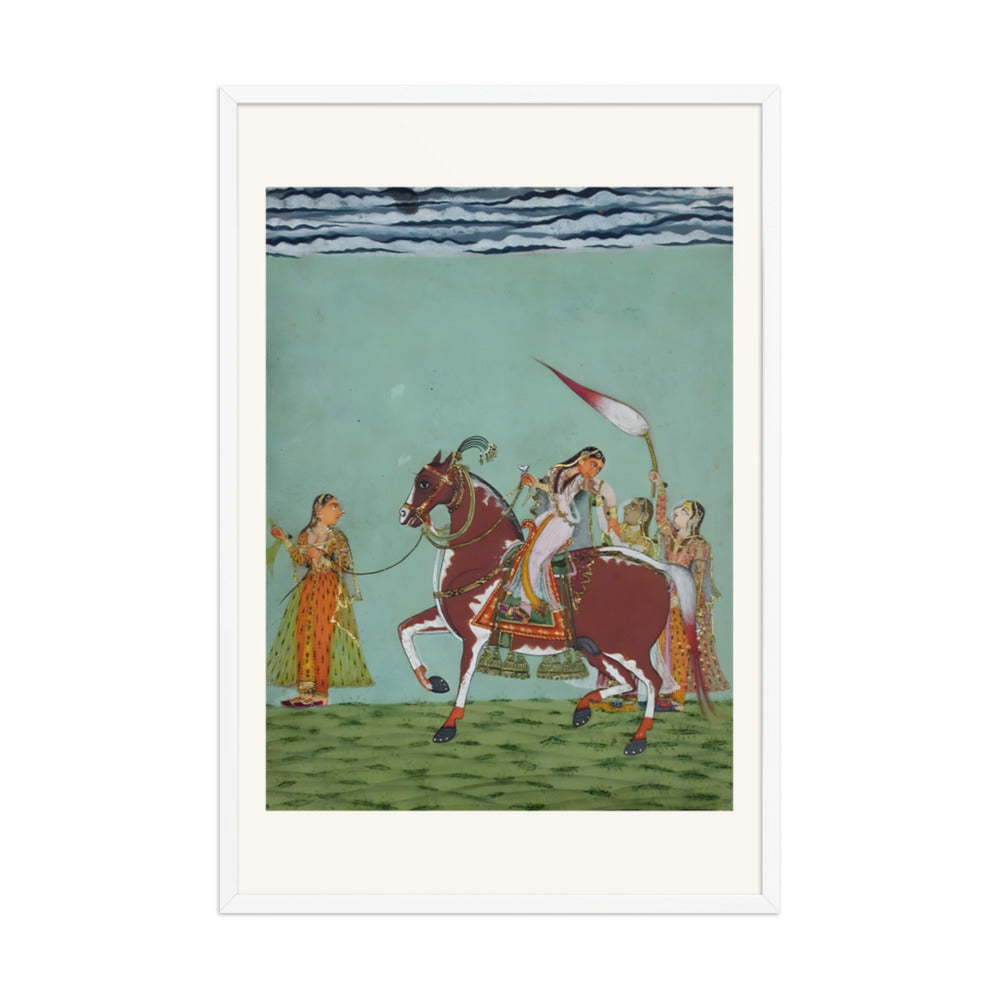 A Woman on Horseback with Attendants — view 9
