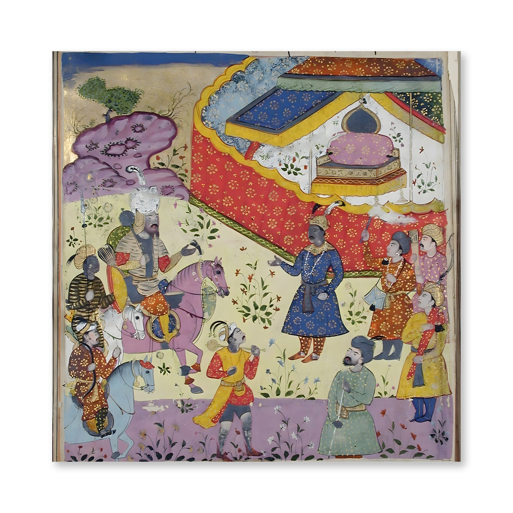 A king receives Rustam — view 4
