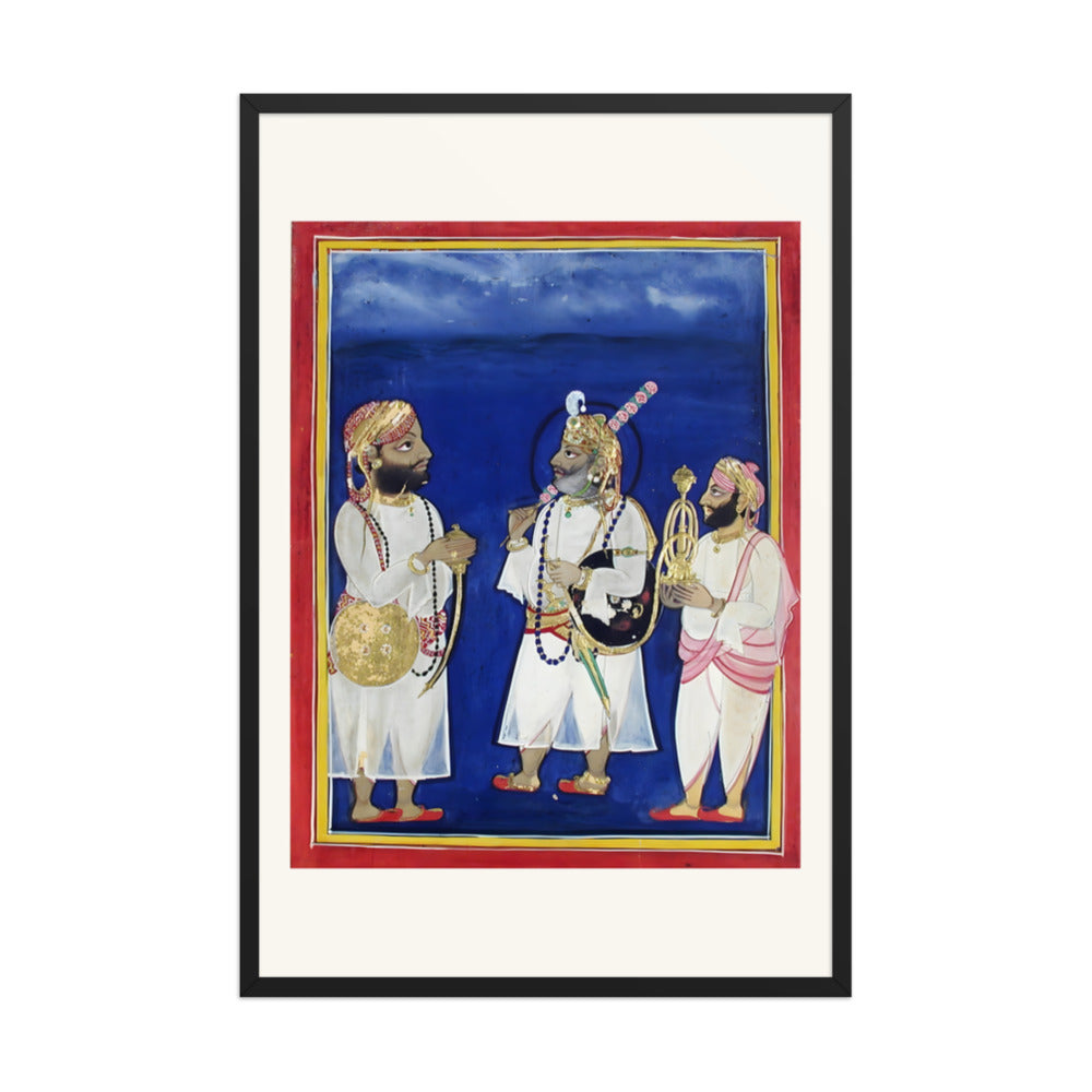 A maharana with two attendants carries sword and hookah — view 7