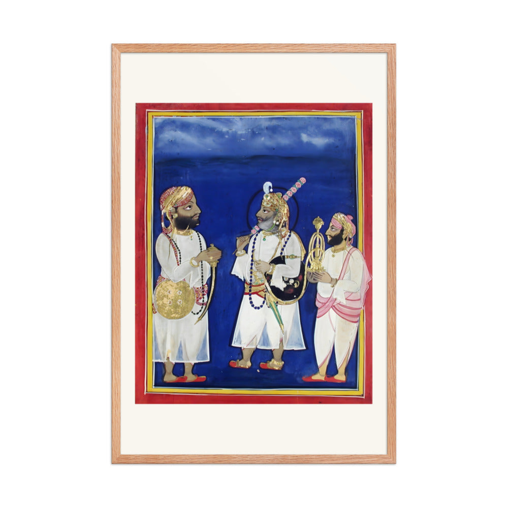 A maharana with two attendants carries sword and hookah — view 8