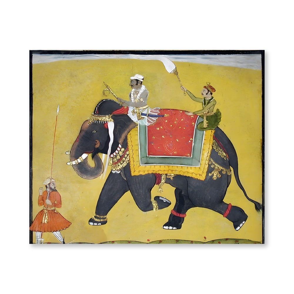 A raja riding an elephant — view 4