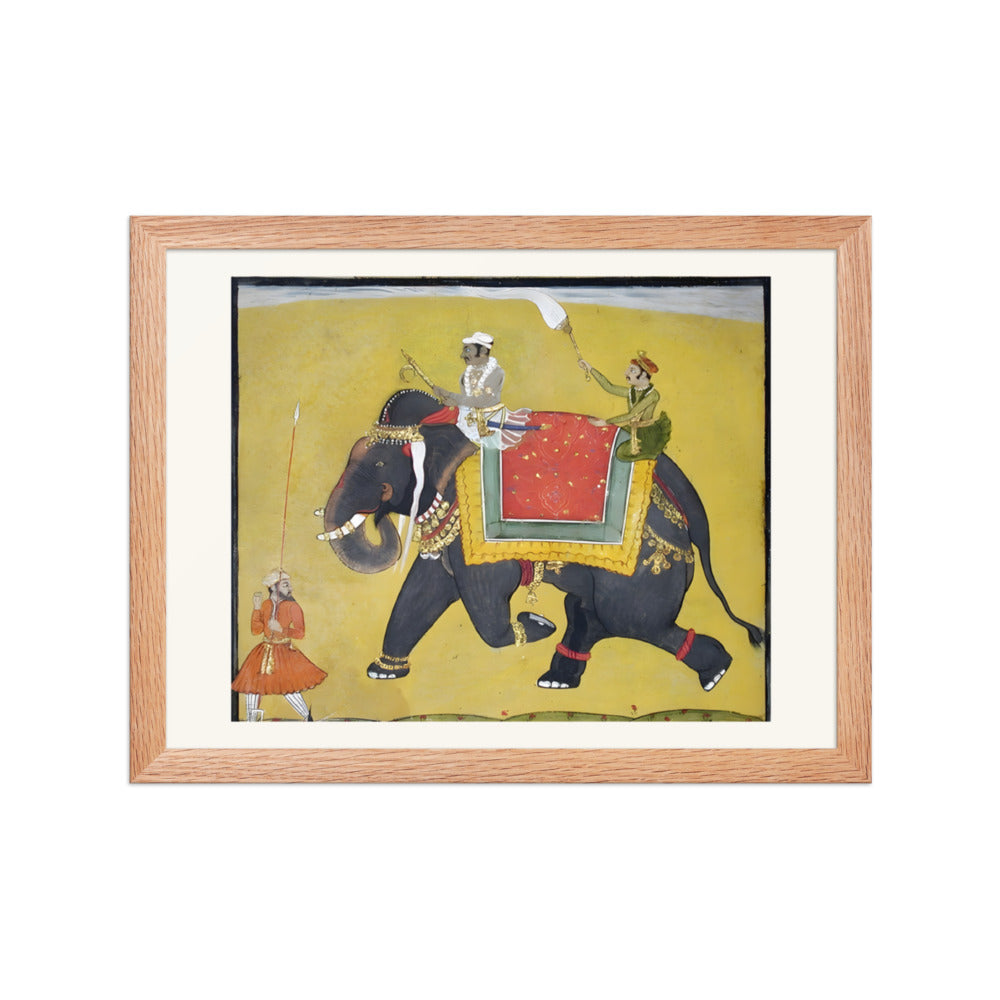A raja riding an elephant — view 2