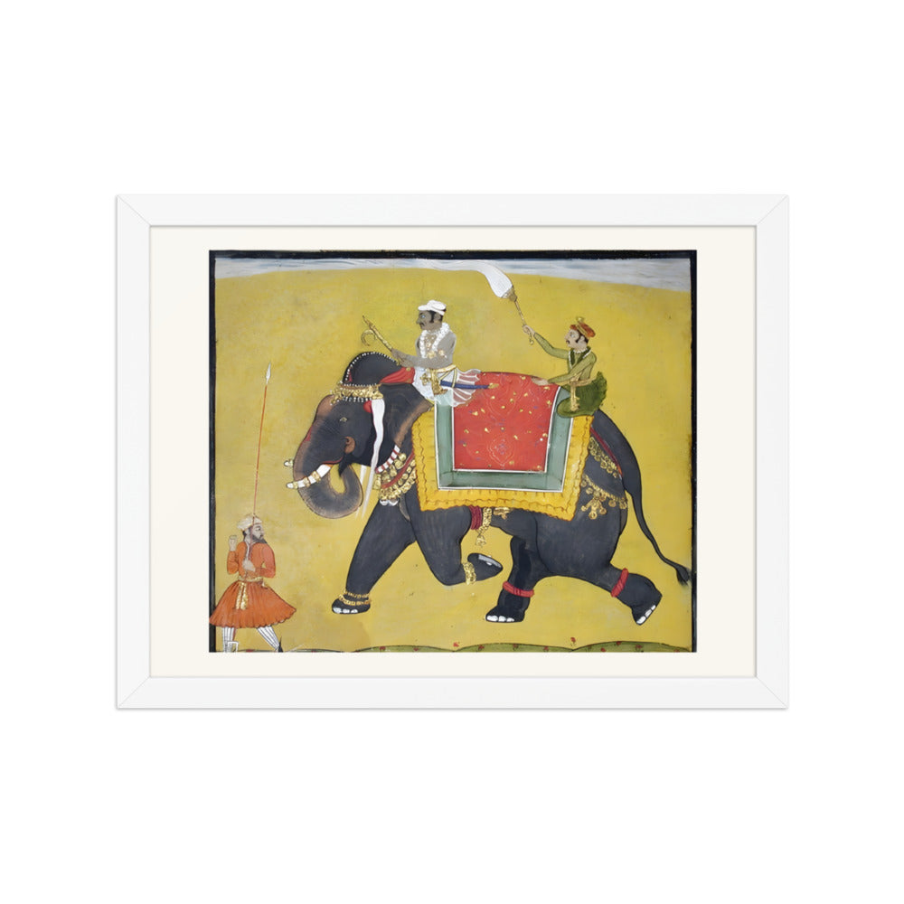 A raja riding an elephant — view 3