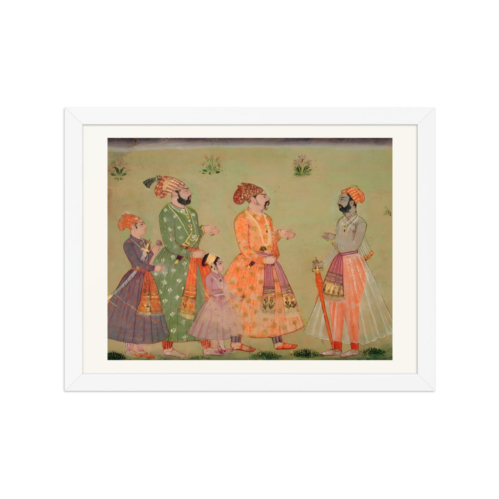 A raja with a small retinue is greeted by a sword-bearer — view 3