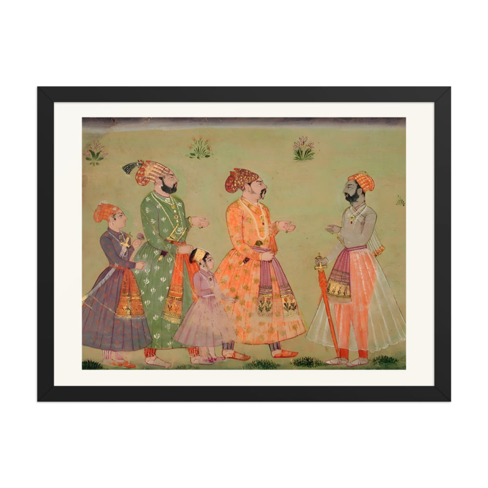 A raja with a small retinue is greeted by a sword-bearer — view 4