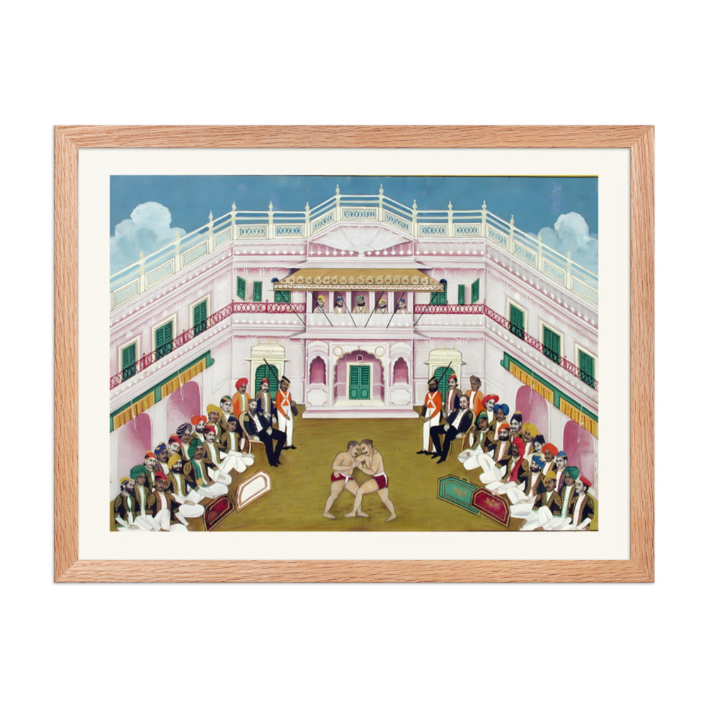 A wrestling exhibition hosted by the Maharana of Mewar — view 2