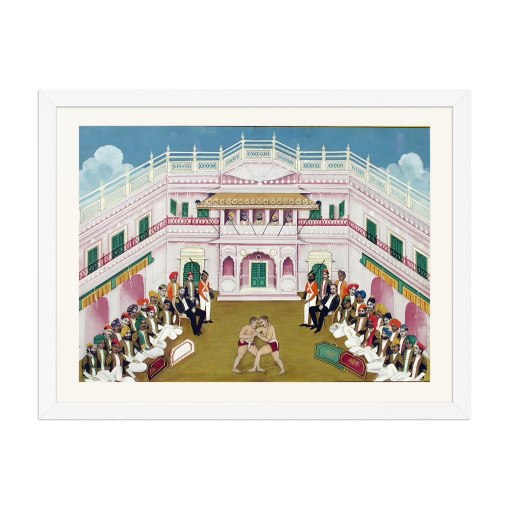 A wrestling exhibition hosted by the Maharana of Mewar — view 3
