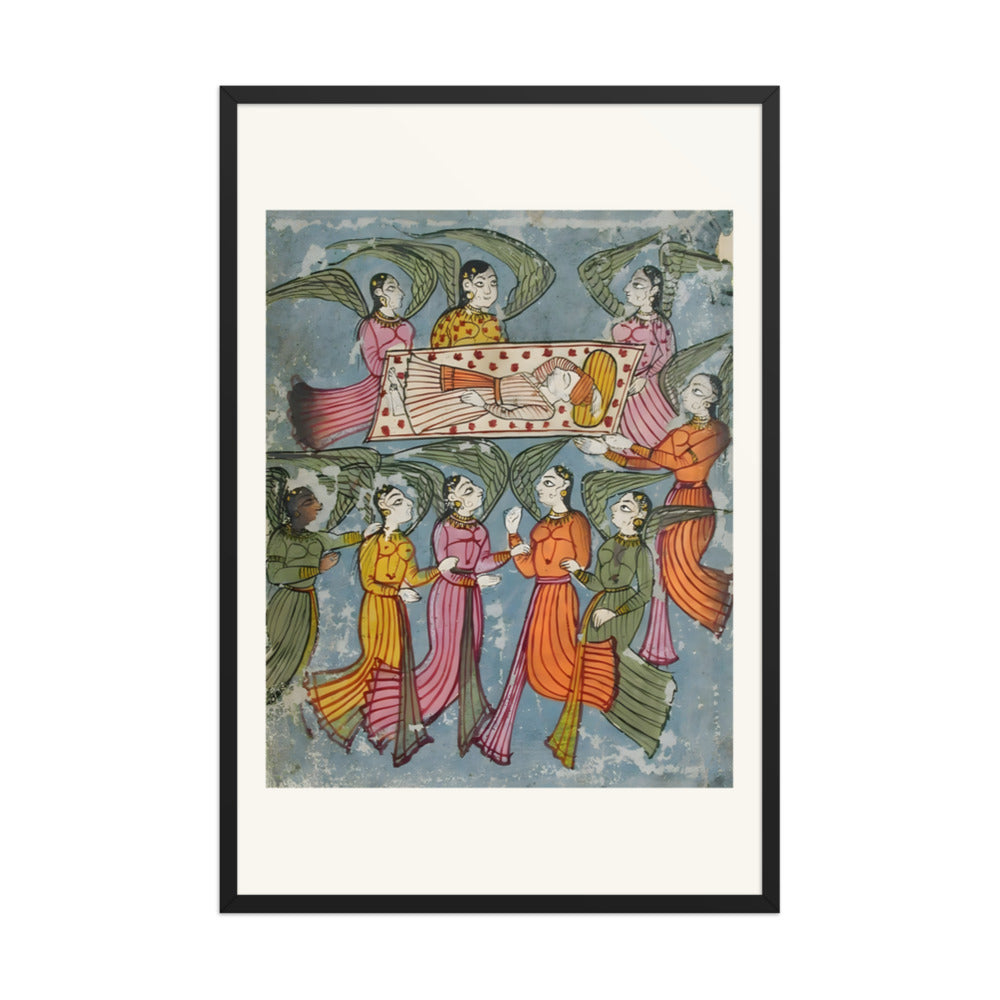 Angels carry Manohar in his bed — view 7