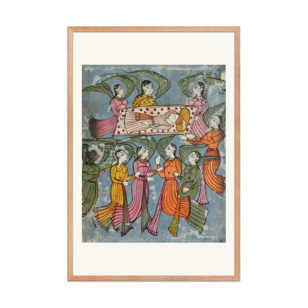 Angels carry Manohar in his bed — view 8