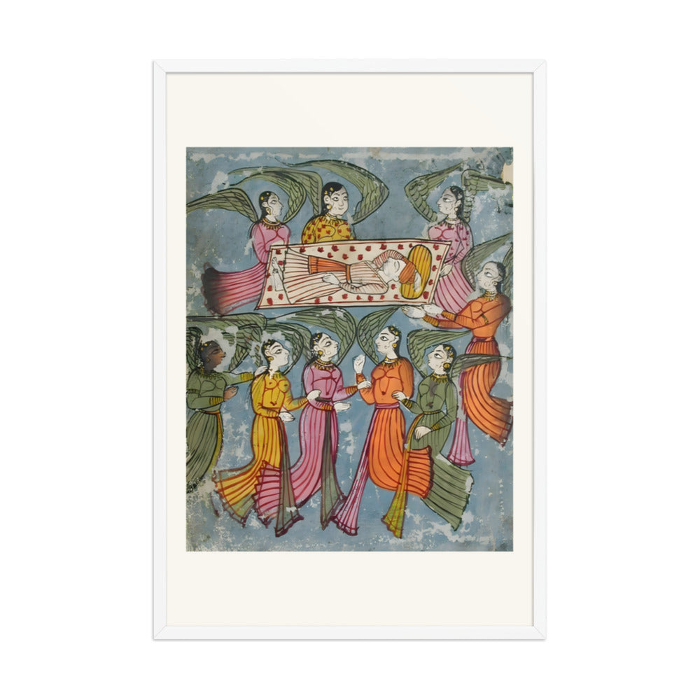 Angels carry Manohar in his bed — view 9