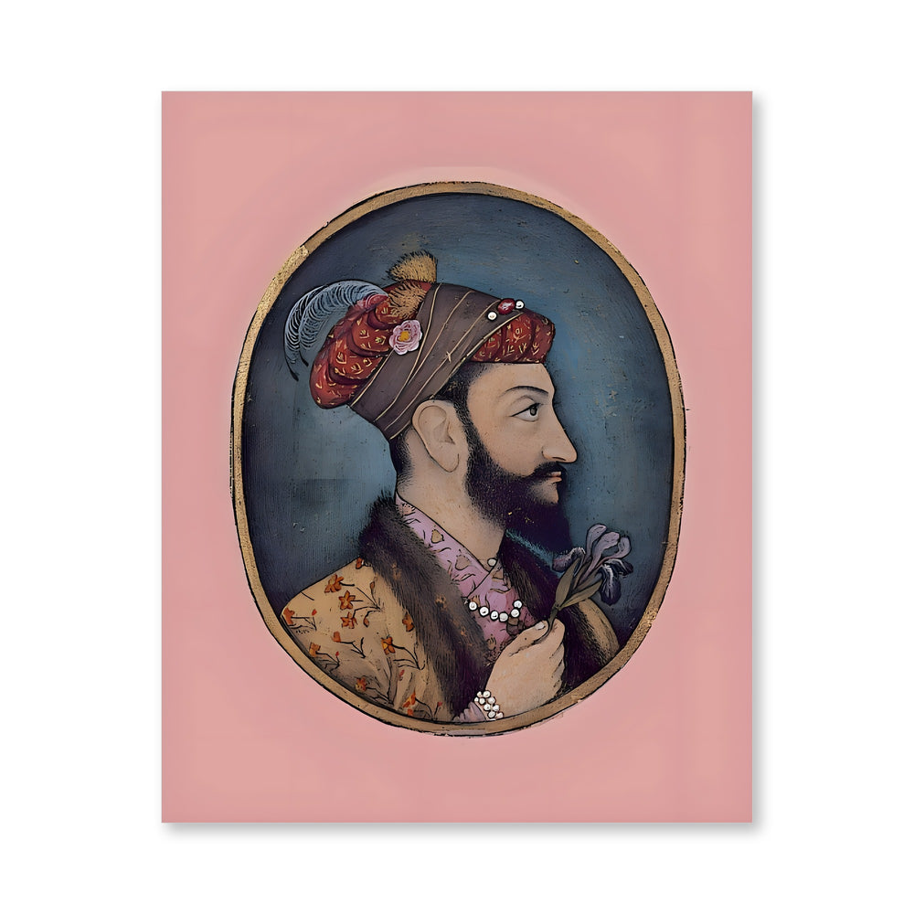 Aurangzeb Bahadur holding an iris — view 4