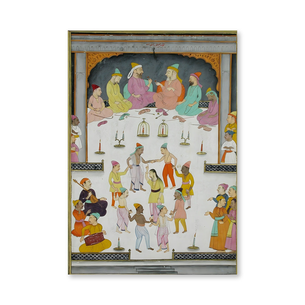 Dervishes dancing before a group of Muslim divines — view 4