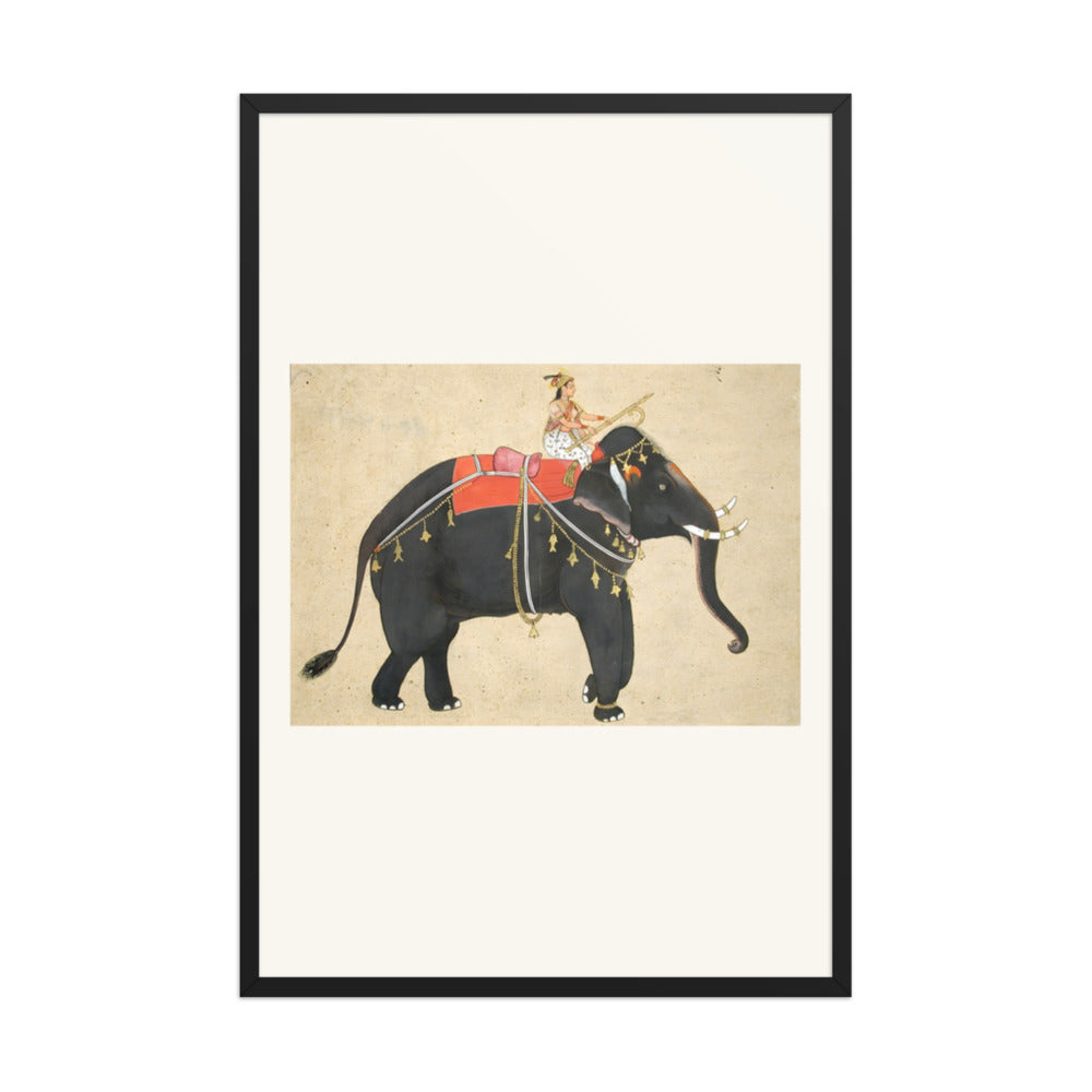 Elephant ridden by a female mahout — view 7